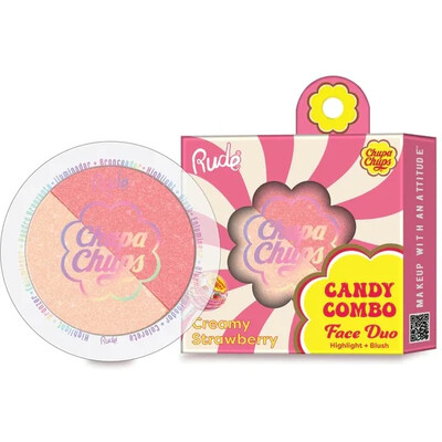RUDE Chupa Chups Candy Combo Face Duo - Creamy Strawberry