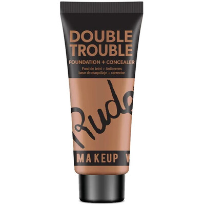 RUDE Double Trouble Foundation + Concealer - Brown Sugar 18