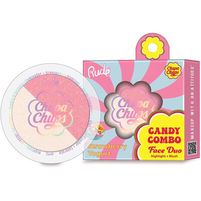 RUDE Chupa Chups Candy Combo Face Duo - Strawberry Yogurt