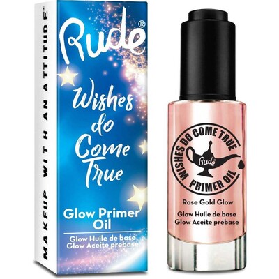 RUDE Wishes Do Come True Glow Primer Oil - Rose Gold
