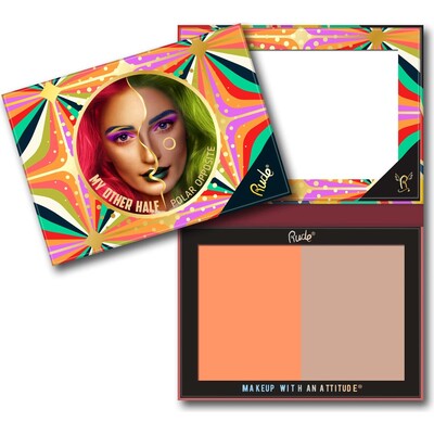 RUDE My Other Half Duo Shade Face Palette - Polar Opposite