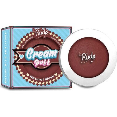 RUDE Cream Puff Natural Blush - Red Velvet
