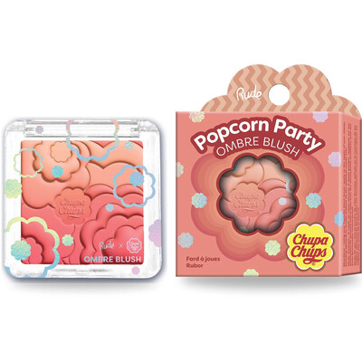 RUDE Chupa Chups Popcorn Party Ombre Blush - Tropical Punch