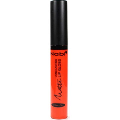 Nabi Cosmetics Matte Lip Gloss - Orange Red