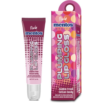 RUDE Mentos Plumping Lip Gloss - Bubble Fresh Cotton Candy