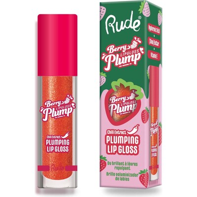 RUDE Berry Juicy Plumping Lip Gloss - Cherry Bomb