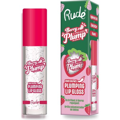 RUDE Berry Juicy Plumping Lip Gloss - Crystal Clear