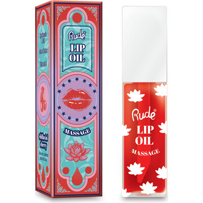RUDE Lip Oil Massage - Chillaxin' Cherry