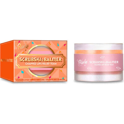 RUDE Scrubski & Balmer Lip Exfoliator and Lip Balm - Orange