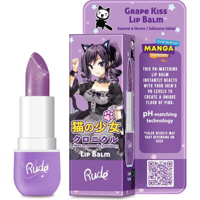 RUDE Manga Collection Lip Balm - Grape Kiss