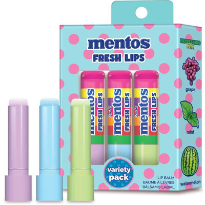 RUDE Mentos Fresh Lips Variety Pack (Lip Balm) - Refreshing Mix