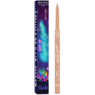 RUDE City of Flashing Lights Micro Retractable Liner - She's a Pearl
