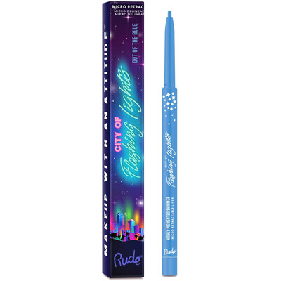 RUDE City of Flashing Lights Micro Retractable Liner - Out of the Blue