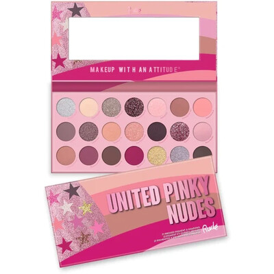 RUDE United Pinky Nudes - 21 Pressed Pigment & Shadows Palette