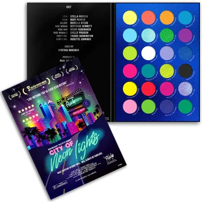 RUDE City of Neon Lights - 24 Vibrant Pigment & Eyeshadow Palette