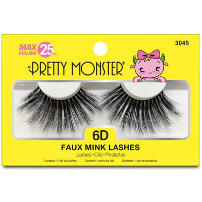 PRETTY MONSTER Max Volume 6D Faux Mink Lashes - 3045